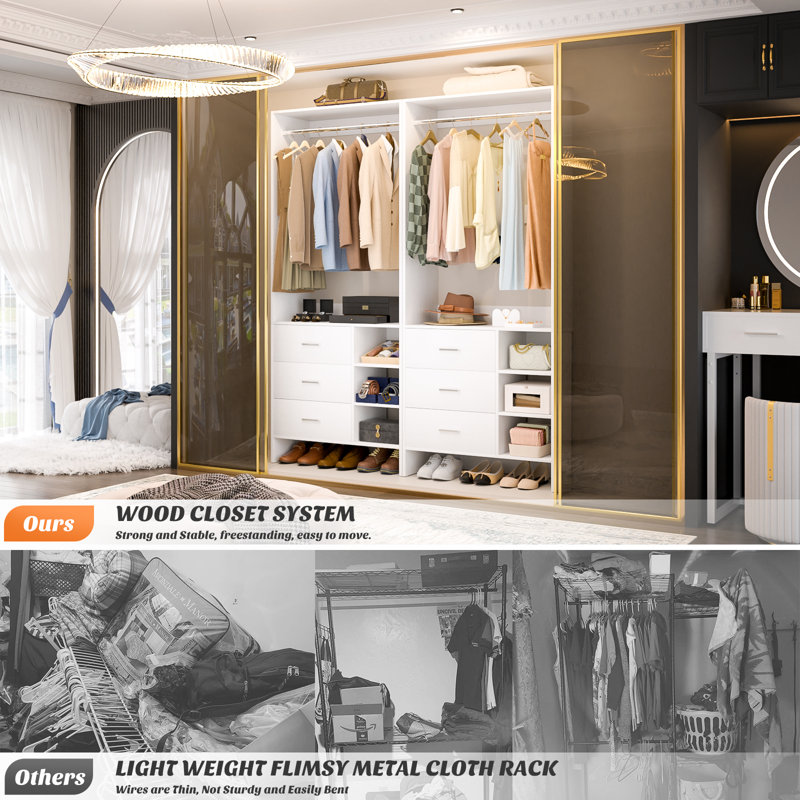 Latitude Run® Freestanding Closet System & Reviews | Wayfair